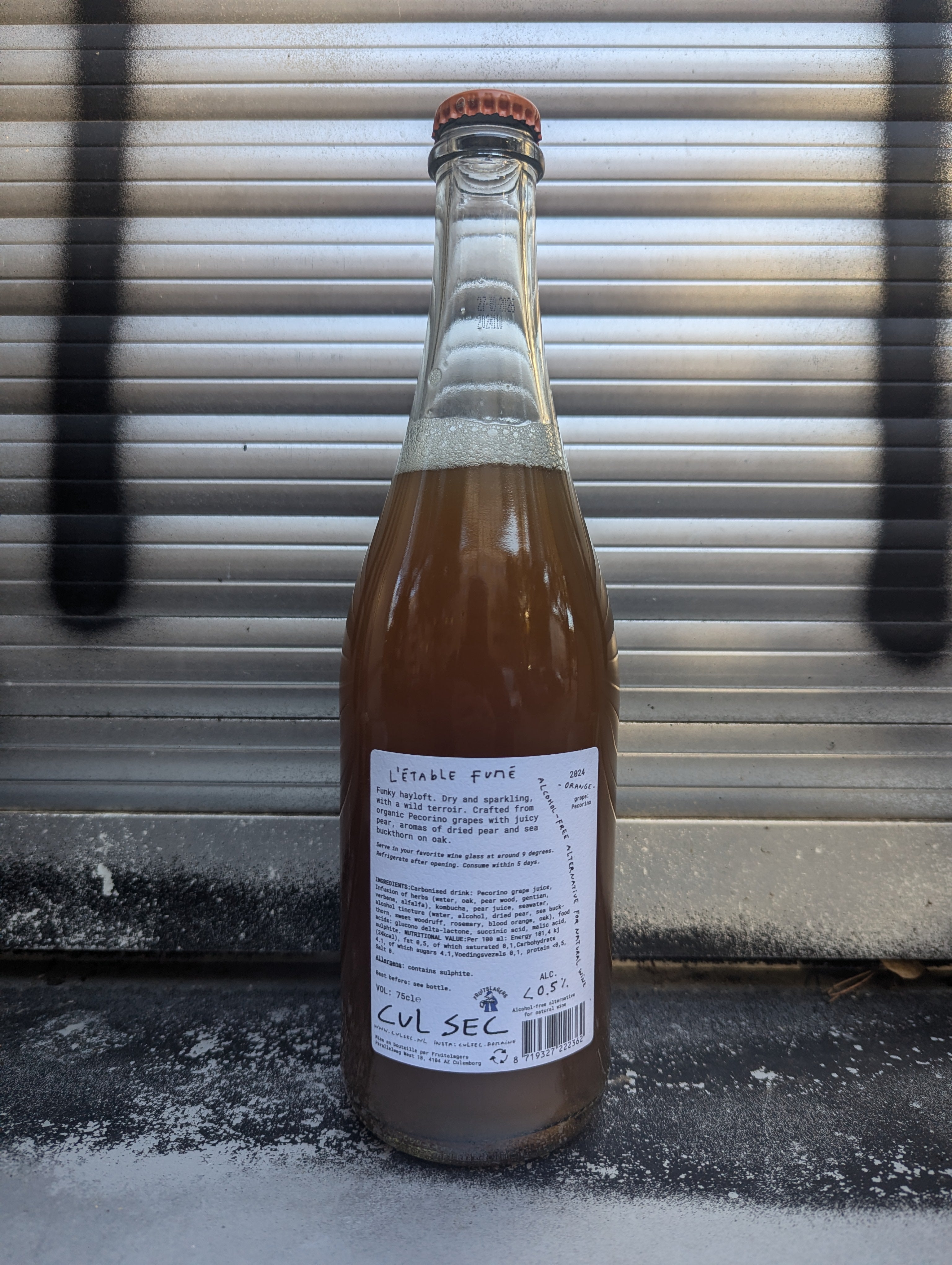 Cul Sec - L´étable Fumé Alcohol-Free Orange Wine