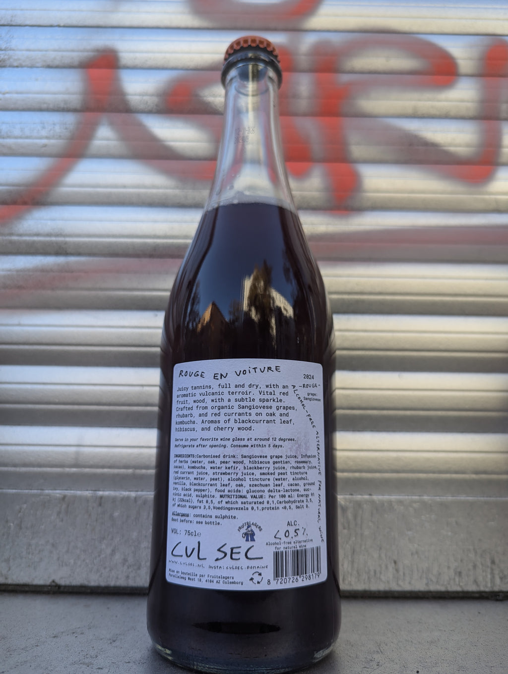 Cul Sec - Rouge en voiture - Alcohol-Free Red Wine