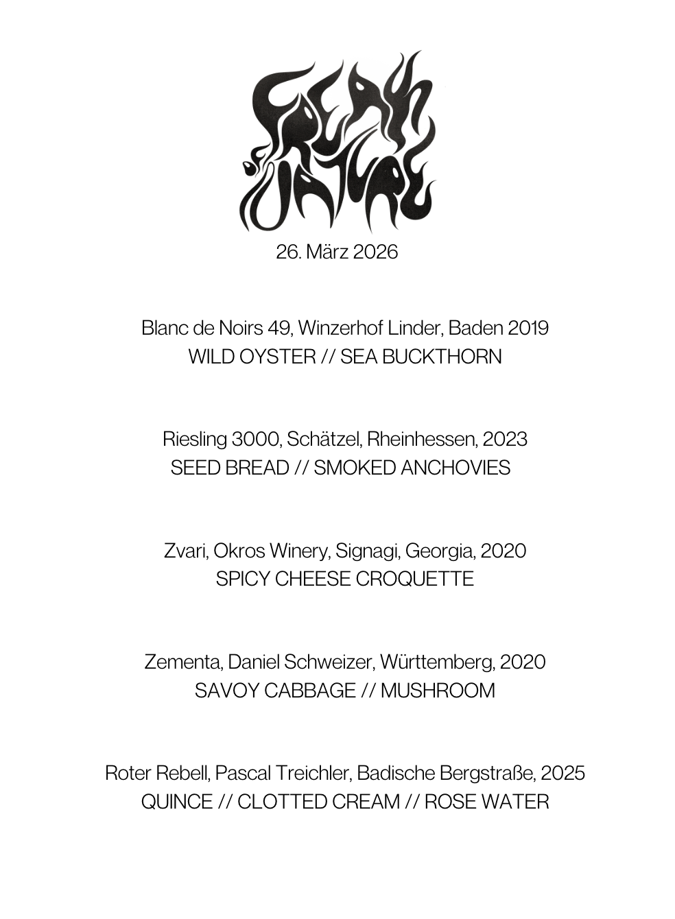 Tasting 30. April 2026